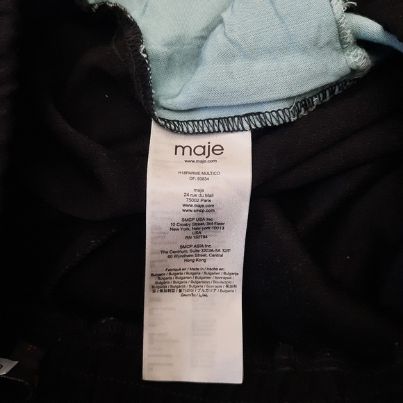 MAJE Wide  Leg Parma Trouser Pants - Picture 10 of 12